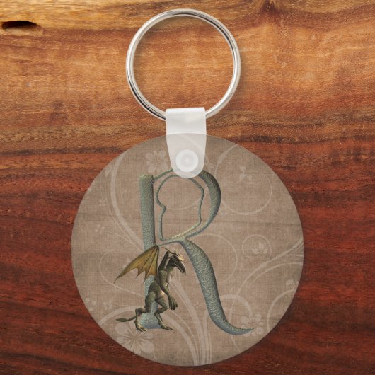 Gargoyles Monogram R Schlüsselanhänger (Vorderseite)