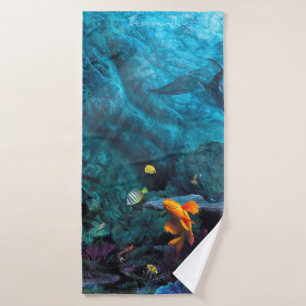 Garibaldi Fish Point La Jolla Shows Cove CA #2 Badehandtuch