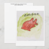 Garibaldi-Grußkarte Einladung (Vorne/Hinten)
