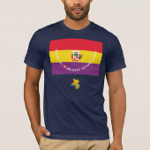 Garibaldi internationale Brigaden-Flagge T-Shirt (Vorderseite)