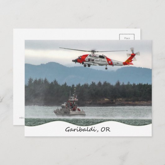 Garibaldi oder Postkarte der Küstenwache (Vorne/Hinten)