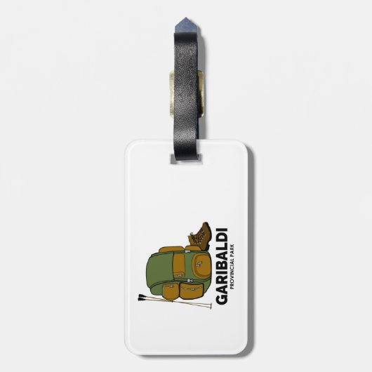 Garibaldi Provincial Park Backpack Gepäckanhänger (Rückseite vertikal)