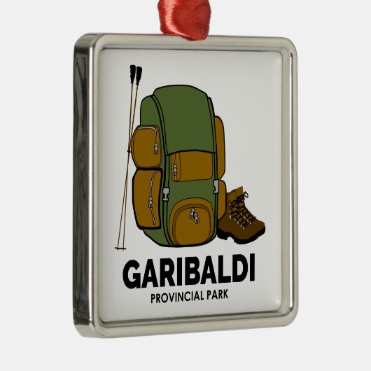 Garibaldi Provincial Park Backpack Ornament Aus Metall (Rechts)
