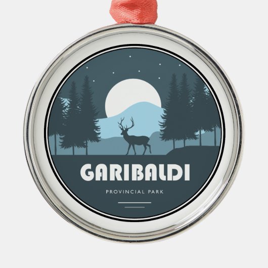 Garibaldi Provincial Park Deer Ornament Aus Metall (Vorne)