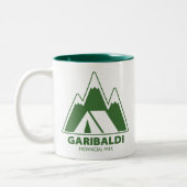 Garibaldi Provincial Park Mountains Camping Zweifarbige Tasse (Links)