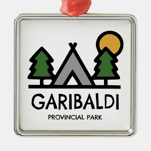 Garibaldi Provincial Park Ornament Aus Metall (Vorne)