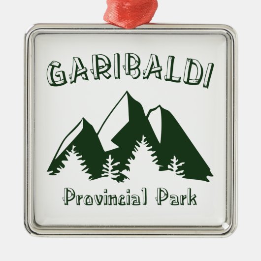Garibaldi Provincial Park Ornament Aus Metall (Vorne)