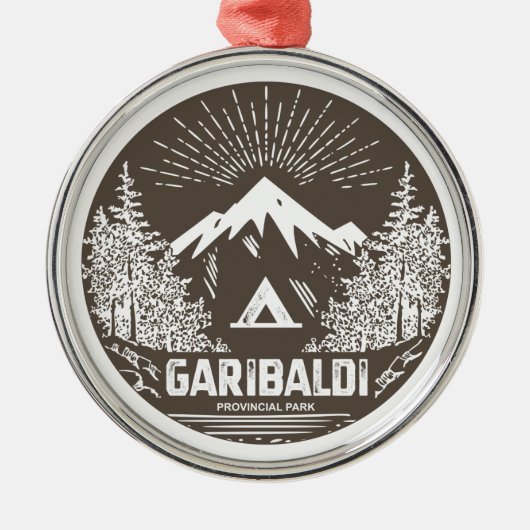 Garibaldi Provincial Park Ornament Aus Metall (Vorne)