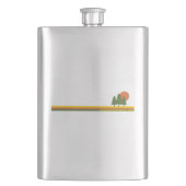 Garibaldi Provincial Park Pine Trees Flachmann (Vorderseite)