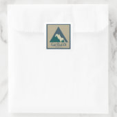 Garibaldi Provincial Park Rustic Quadratischer Aufkleber (Tasche)
