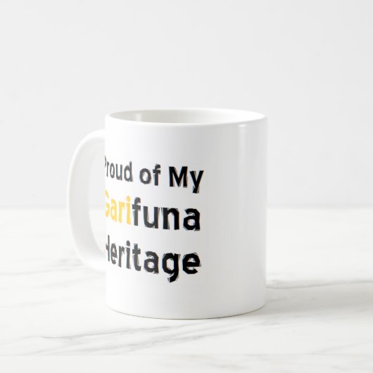 Garifuna-Erbe Kaffeetasse (Vorderseite Links)