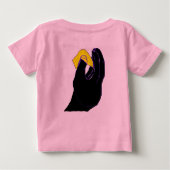 Garilla mit Gorilla Pfote auf der Rückseite Baby T-shirt (Rückseite)