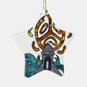 Garita Del Diablo y Solenoid Taino Keramik Ornament (Rechts)