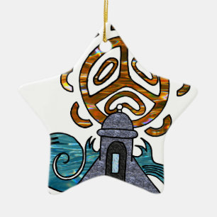 Garita Del Diablo y Solenoid Taino Keramik Ornament