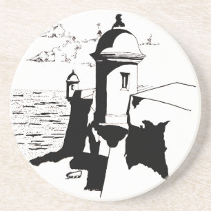 Garita en El Morro Getränkeuntersetzer