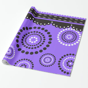 Garland ARTdeco Schwarz-weiß + Ihre Hintergrundfar Geschenkpapier