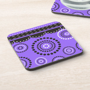 Garland ARTdeco Schwarz-weiß + Ihre Hintergrundfar Getränkeuntersetzer