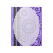 Garland ARTdeco Schwarz-weiß + Ihre Hintergrundfar Notizblock (Rotiert)