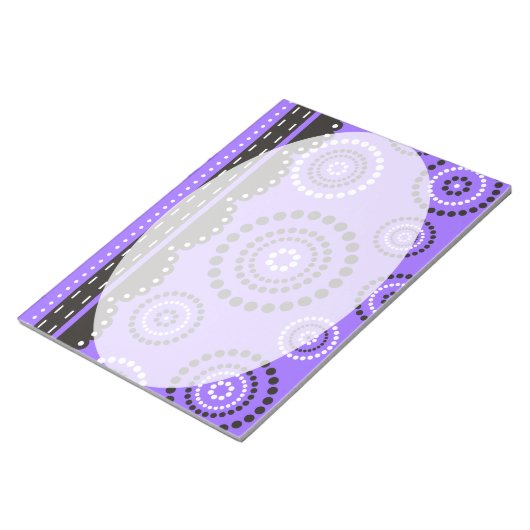 Garland ARTdeco Schwarz-weiß + Ihre Hintergrundfar Notizblock (angewinkelt)