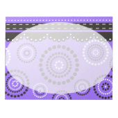 Garland ARTdeco Schwarz-weiß + Ihre Hintergrundfar Notizblock (Vorderseite)