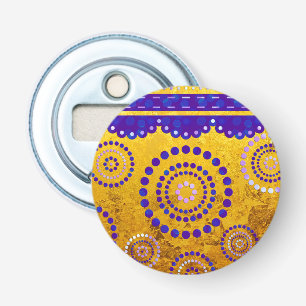 Garland ARTdeco violett blau + Ihr Hintergrund Flaschenöffner