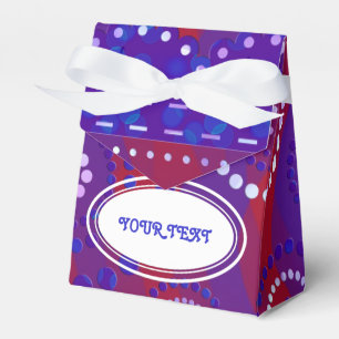 Garland ARTdeco violett blau + Ihre Backgr Farbe Geschenkschachtel