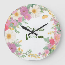 Garland-Blume-Uhr Große Wanduhr
