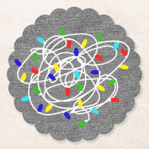 Garland Christmas Lights-87878W Untersetzer