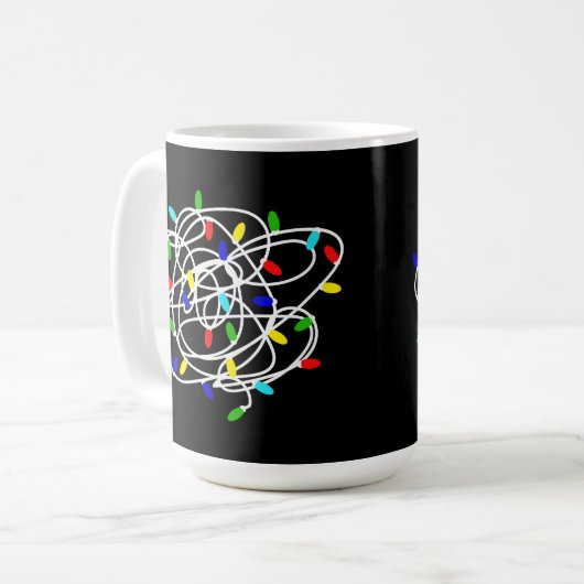 Garland Christmas Lights Kaffeetasse (Vorderseite Links)