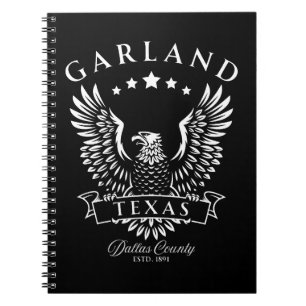 Garland Dallas Landkreis Texas Vintag Eagle Notizblock