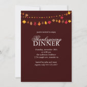 Garland Erntedank Abendessen im Herbst Einladung (Vorderseite)