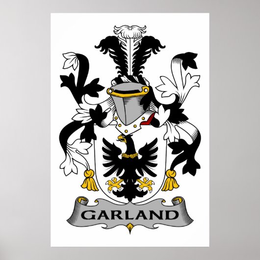 Garland-Familienwappen Poster (Vorne)