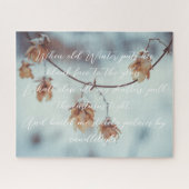 Garland für getrockneten Hopfen im Schneegebiet Puzzle (Horizontal)