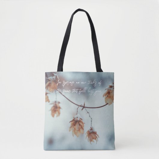 Garland für getrockneten Hopfen im Schneegebiet Tasche (Vorderseite)