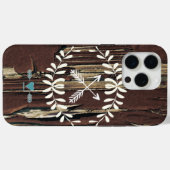 Garland Hearts überquert Pfeile Retro Case-Mate iPhone Hülle (Rückseite (Horizontal))