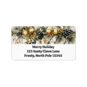 Garland Holiday Treasures return Address Label Adressaufkleber (Vorne)