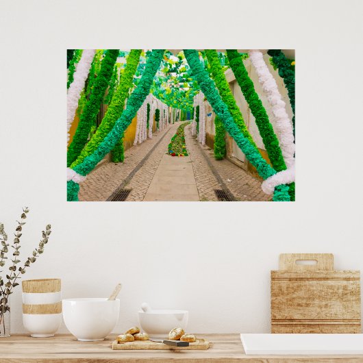 Garland Kirche Santa Maria delle Grazie Poster (Küche)