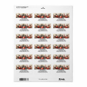 Garland Magie für Weihnachts-Rücksendeadressen-Auf Adressaufkleber (Vorne)