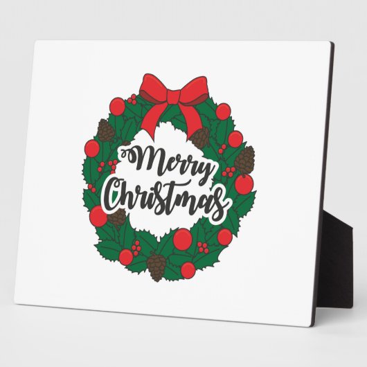 Garland Merry Christmas Fotoplatte (Seite)