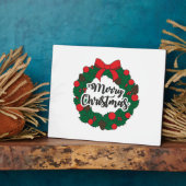 Garland Merry Christmas Fotoplatte (Seite)