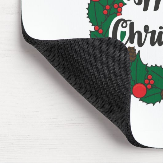 Garland Merry Christmas Mousepad (Ecke)
