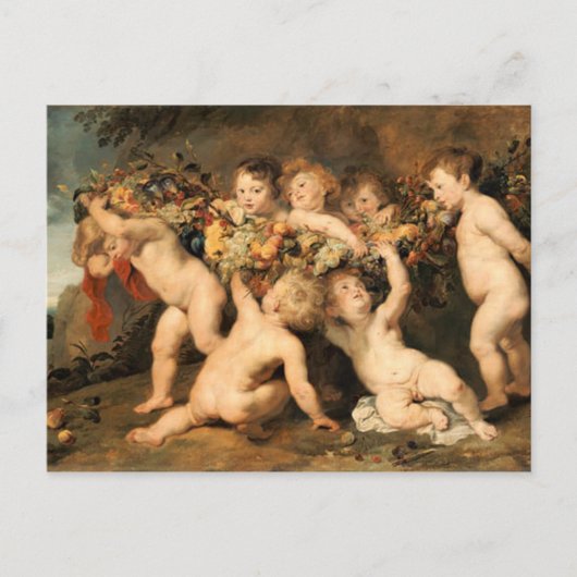 Garland of Fruit - Rubens Postkarte (Vorderseite)