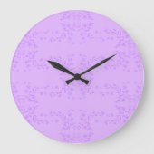 Garlands Lilac Große Wanduhr (Vorderseite)