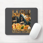 Garlic Bread Food Lover Funny Skeleton Meme Humor Mousepad (Mit Mouse)