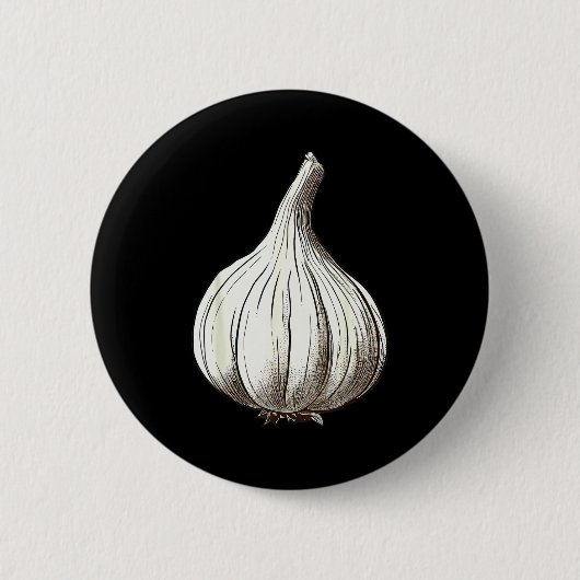 Garlic Lazy Easy Funny Matching Halloween Costume Button (Vorderseite)