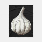 Garlic Lazy Easy Funny Matching Halloween Costume  Fleecedecke (Vorderseite)