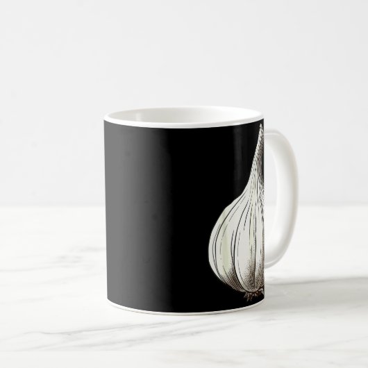 Garlic Lazy Easy Funny Matching Halloween Costume Kaffeetasse (VorderseiteRechts)