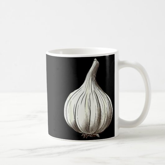 Garlic Lazy Easy Funny Matching Halloween Costume Kaffeetasse (Rechts)