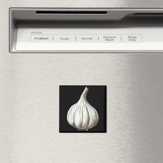 Garlic Lazy Easy Funny Matching Halloween Costume Magnet (In Situ (Geschirrspüler))