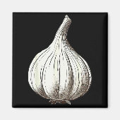 Garlic Lazy Easy Funny Matching Halloween Costume Magnet (Vorne)
